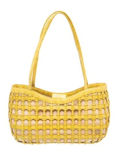 Pre-owned Nancy Gonzalez Leather Shoulder Bag In Neutrals
