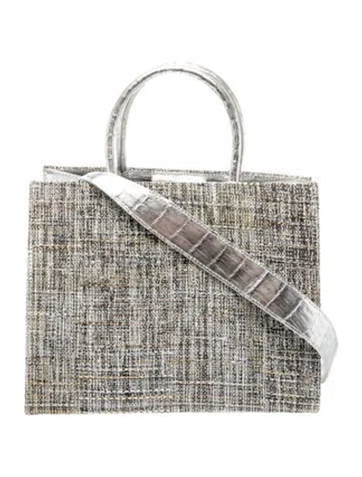 Pre-owned Nancy Gonzalez Leather Top Handle Bag In Multicolor