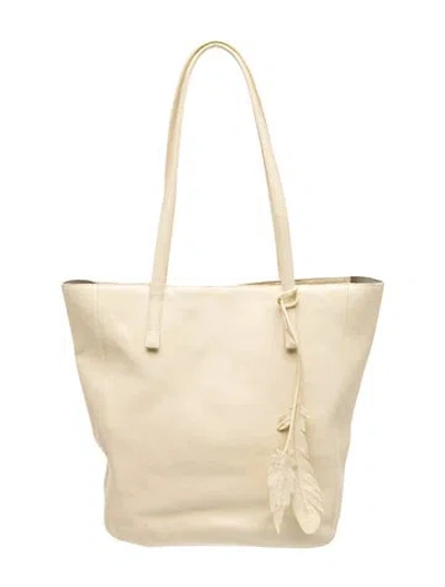 Pre-owned Nancy Gonzalez Leather Tote In Neutrals