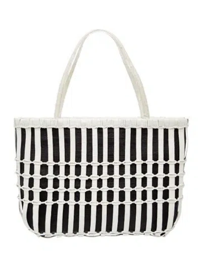 Pre-owned Nancy Gonzalez Patent Leather Tote In Black