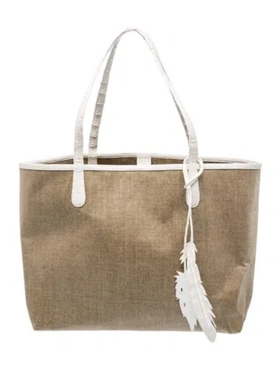 Pre-owned Nancy Gonzalez Tote In Neutrals