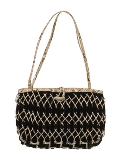 Pre-owned Nancy Gonzalez Velvet Shoulder Bag