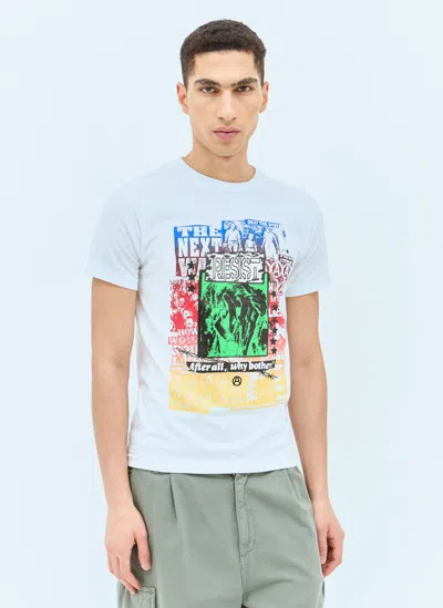 Nancy Lies T-shirt In White