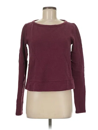 Pre-owned Nancy Rose Performance Pullover Sweater In Burgundy