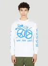 Nancy World Peace Long Sleeve T-shirt In White