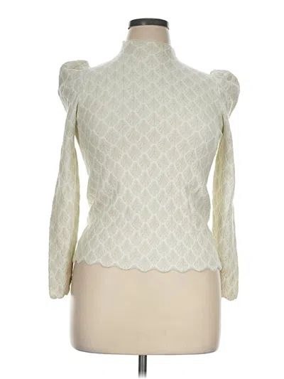 Pre-owned Nancy Yang Cardigan Sweater In Ivory