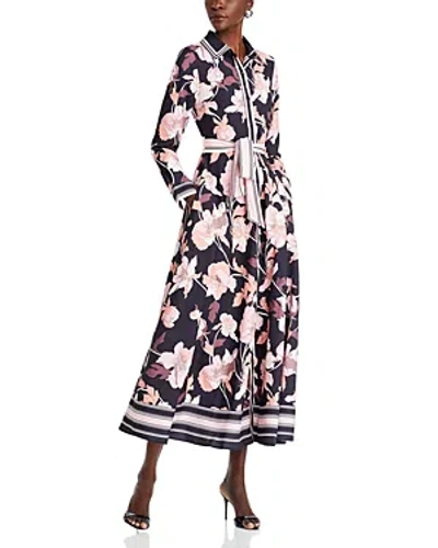 Nancy Yang Floral Print Maxi Dress In Multi