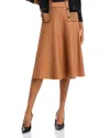 Nancy Yang Knit Skirt In Brown