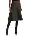 Nancy Yang Knit Skirt In Charcoal