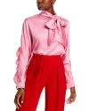 Nancy Yang Long Sleeve Ruffled Blouse In Pink