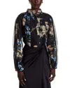 Nancy Yang Seamed Blouse In Black