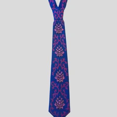 Nandanie Baroque Classic Necktie In Blue