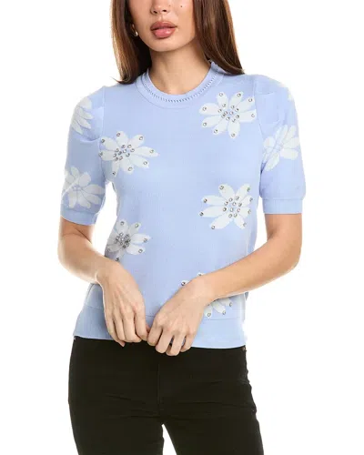 Nanette By Nanette Lepore Crystal Stud Top In Purple