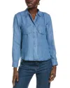 Nanette By Nanette Lepore High-low Denim Shirt In Blue