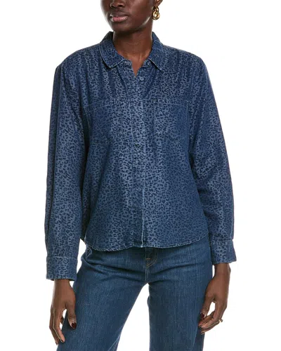 Nanette By Nanette Lepore High-low Denim Shirt In Blue