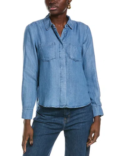 NANETTE BY NANETTE LEPORE HIGH-LOW DENIM SHIRT