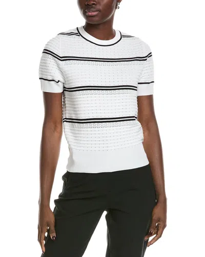 Nanette By Nanette Lepore Pointelle Top In White