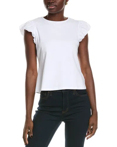 Nanette By Nanette Lepore Tie Back Blouse In White