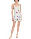 Nanette Lepore 2pc Pajama Shirt & Short Set In Multi