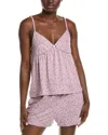Nanette Lepore 2pc Pajama Shirt & Short Set In Pink