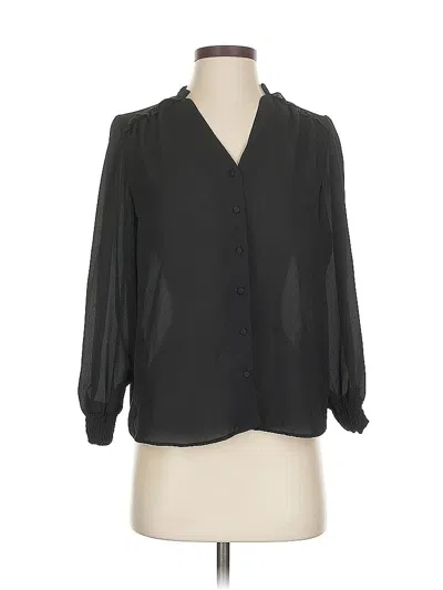 Pre-owned Nanette Lepore 3/4 Sleeve Blouse In Black