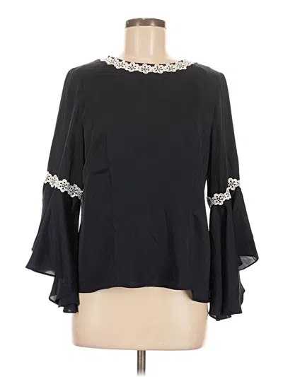 Pre-owned Nanette Lepore 3/4 Sleeve Blouse In Black