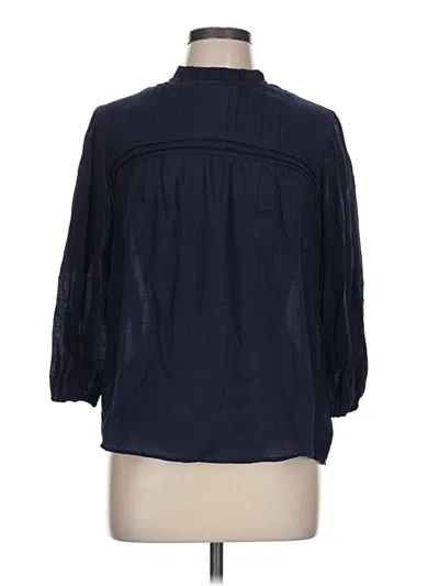 Pre-owned Nanette Lepore 3/4 Sleeve Blouse In Blue