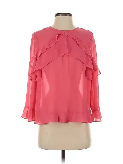 Pre-owned Nanette Lepore 3/4 Sleeve Blouse In Pink