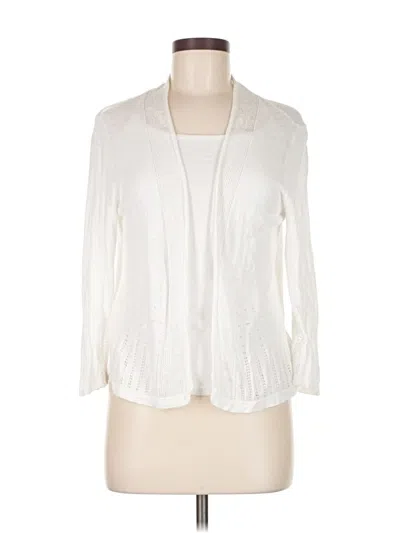 Pre-owned Nanette Lepore 3/4 Sleeve Blouse In White