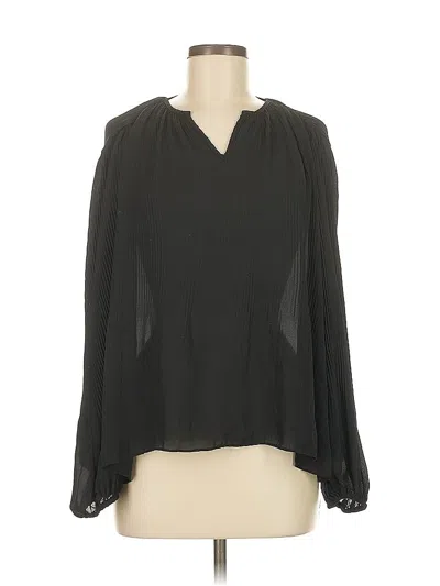 Pre-owned Nanette Lepore 3/4 Sleeve T-shirt In Black