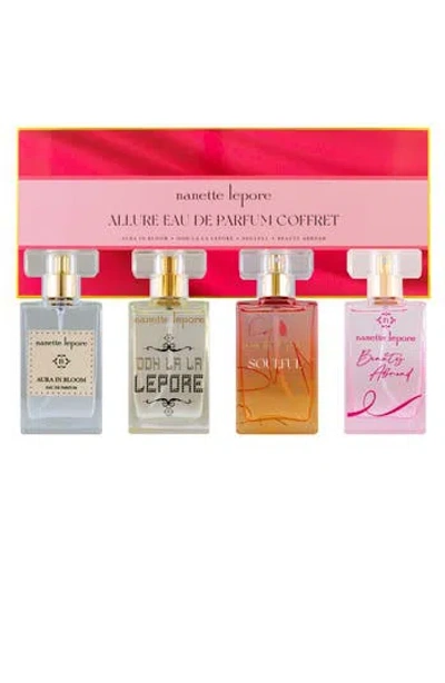 Nanette Lepore Allure 4-piece Eau De Parfum Coffret Set $78 Value In Transparent