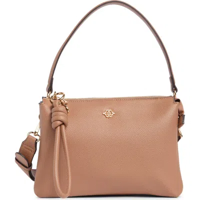 Nanette Lepore Alyce Triple Section Crossbody Bag In Brown