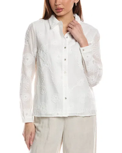 Nanette Lepore Applique Blouse In White