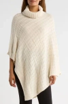 Nanette Lepore Basketweave Asymmetric Poncho In White
