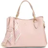 Nanette Lepore Bellamy Triple Compartment Satchel In Rosewater -cabana Stripe