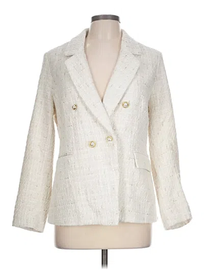 Pre-owned Nanette Lepore Blazer Jacket In Ivory
