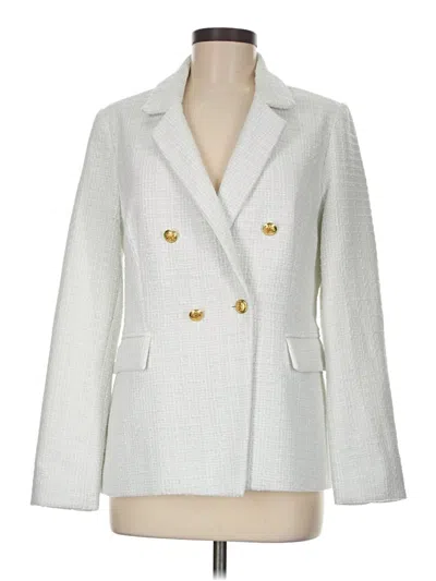 Pre-owned Nanette Lepore Blazer Jacket In White