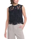 Nanette Lepore Lace Top In Blue