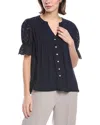 Nanette Lepore Lace Top In Blue