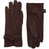 Nanette Lepore Bow Cuff Gloves In Brown