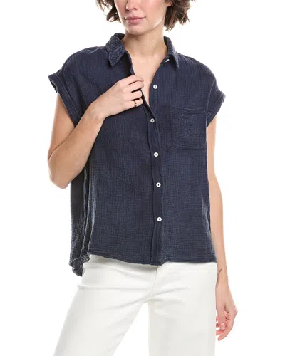 Nanette Lepore Button Shirt In Blue