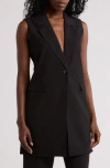 Nanette Lepore Bystretch Vest In Very Black