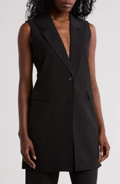 Nanette Lepore Bystretch Vest In Very Black