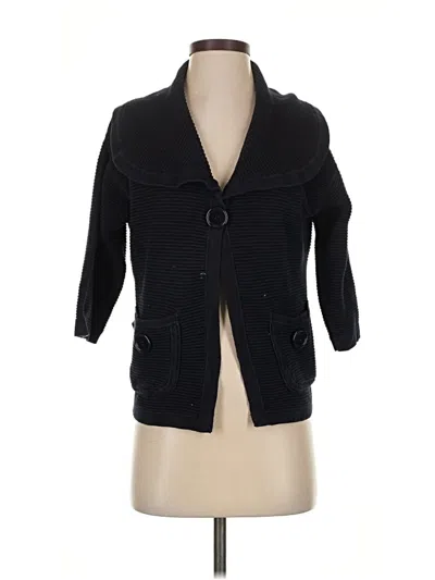 Pre-owned Nanette Lepore Cardigan Sweater In Black