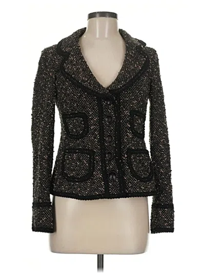 Pre-owned Nanette Lepore Cardigan Sweater In Black