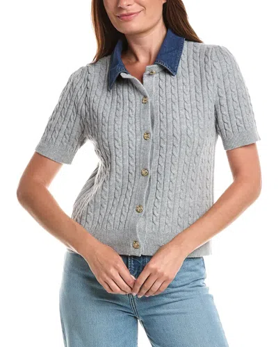 Nanette Lepore Cardigan Sweater In Gray