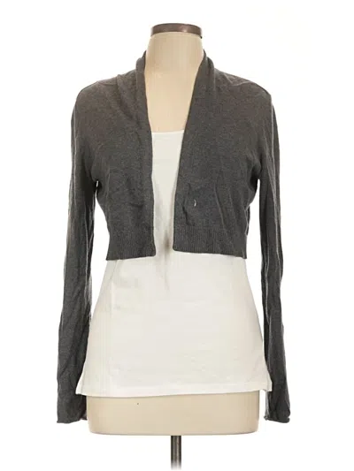 Pre-owned Nanette Lepore Cardigan Sweater In Gray