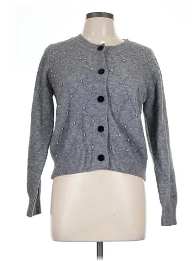 Pre-owned Nanette Lepore Cardigan Sweater In Gray