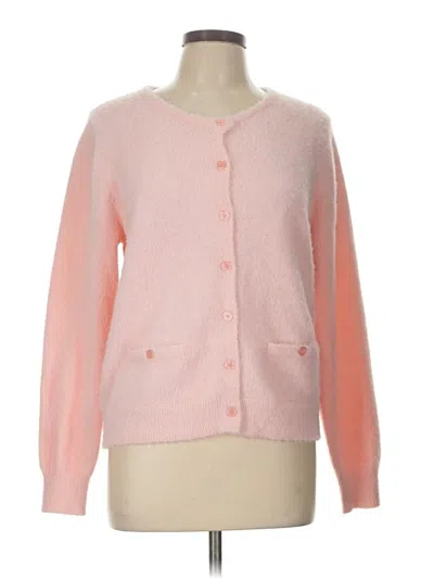 Pre-owned Nanette Lepore Cardigan Sweater In Pink