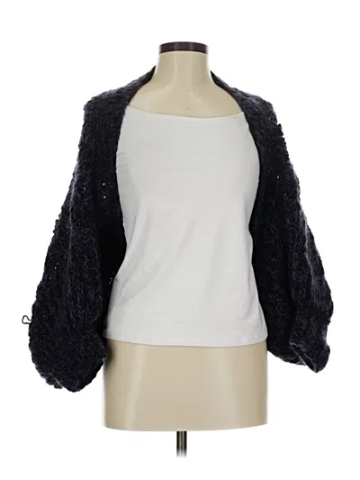 Pre-owned Nanette Lepore Cardigan Sweater In Purple